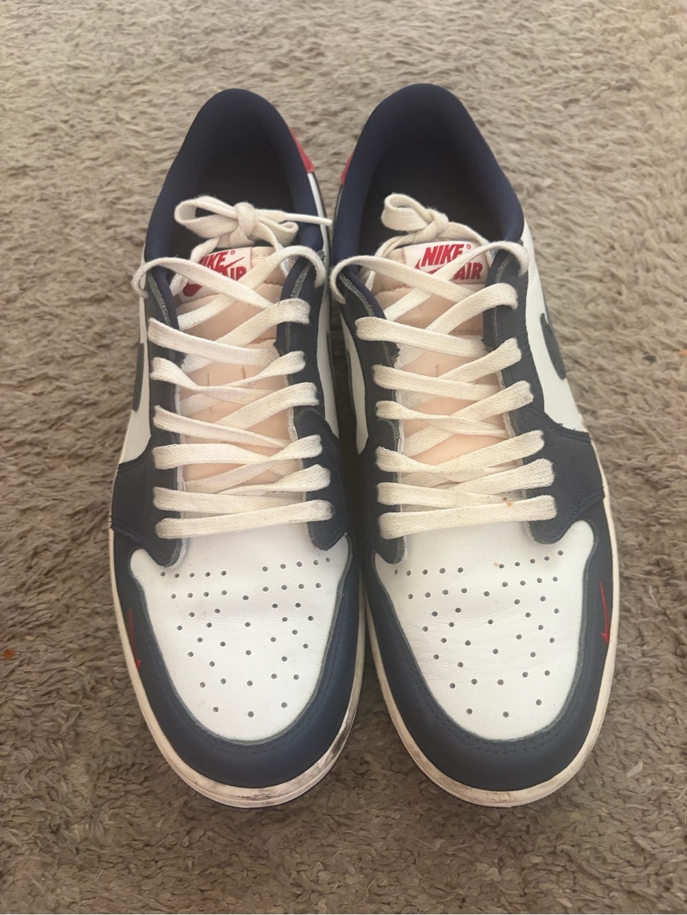 Hq2993-100 Nike Air Jordan 1 Retro Low Og Howard (men's) Size 11.5 pre own as is